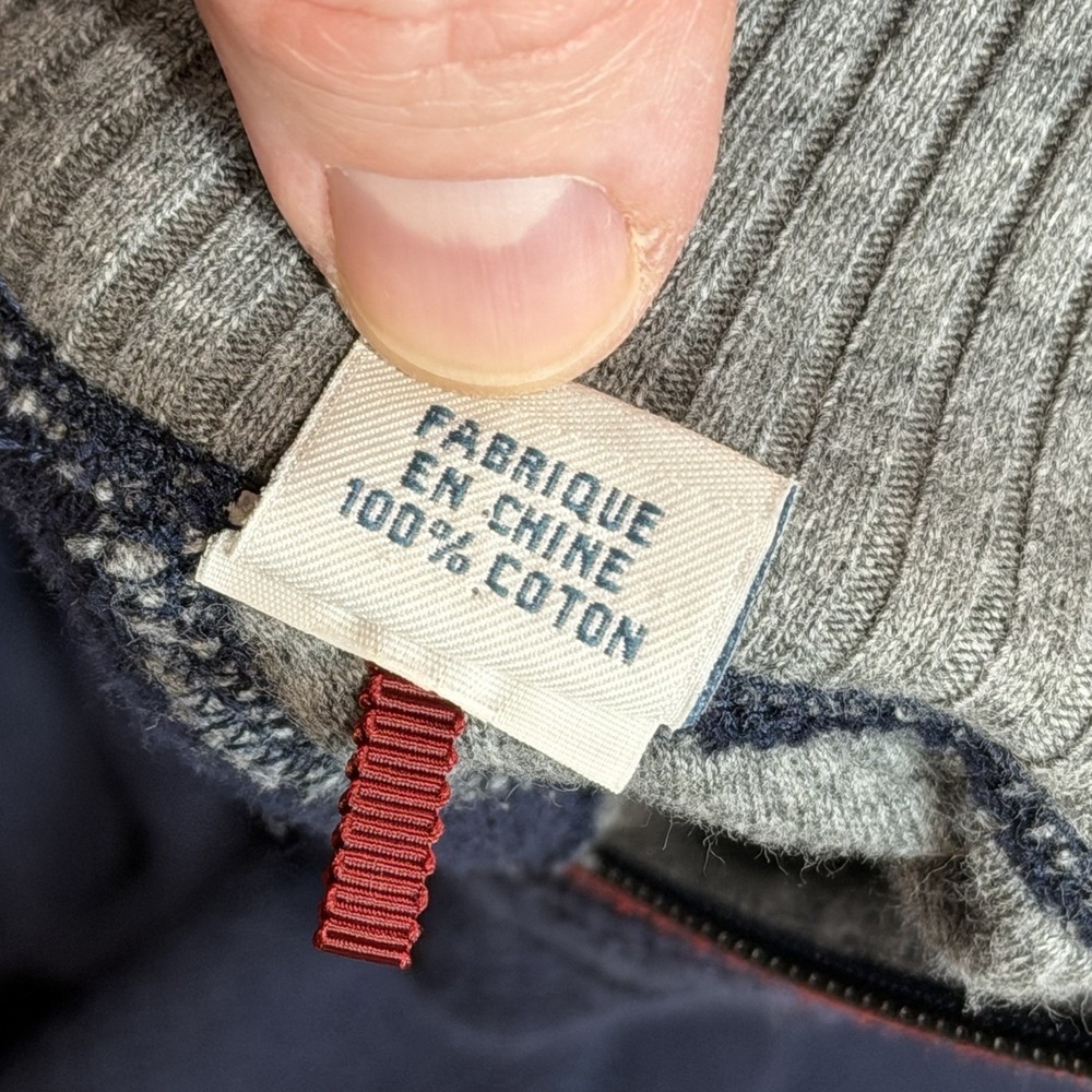 Tommy Bahama Chicago Cubs 1/4 Zip Rain Check Sweater Mens Small Navy MLB Wrigley - Picture 8 of 14